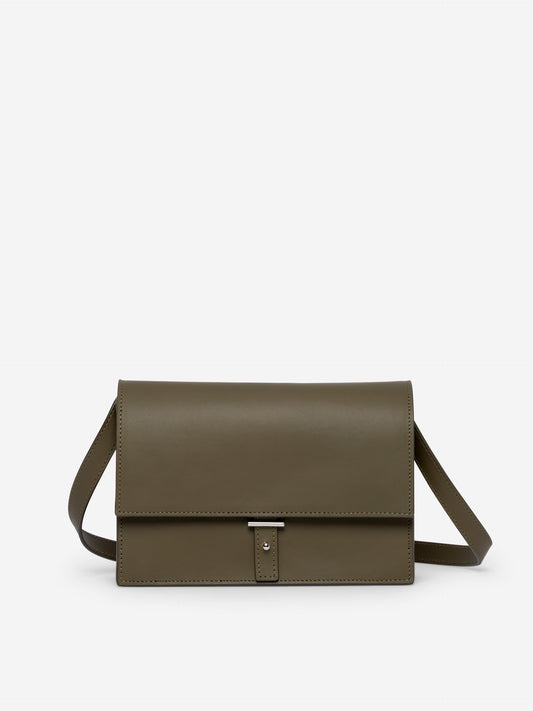 AB 10 Schultertasche Dunkeloliv